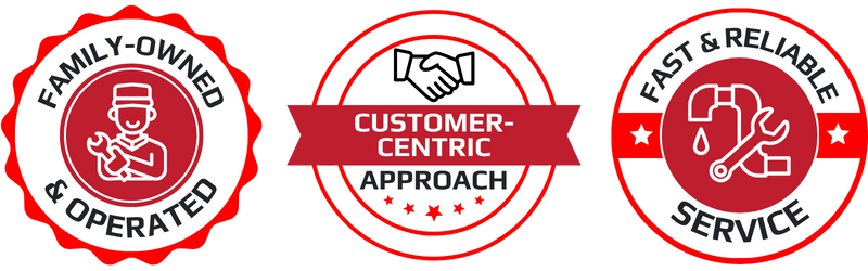 badges: Family-Owned & Operated, Customer-Centric Approach, Fast & Reliable Service