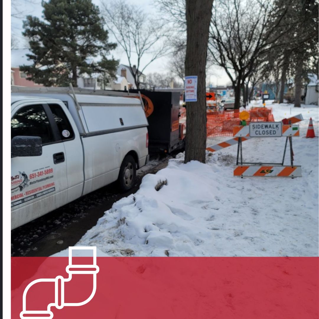 Fish Plumbing & Utilities turck in snow