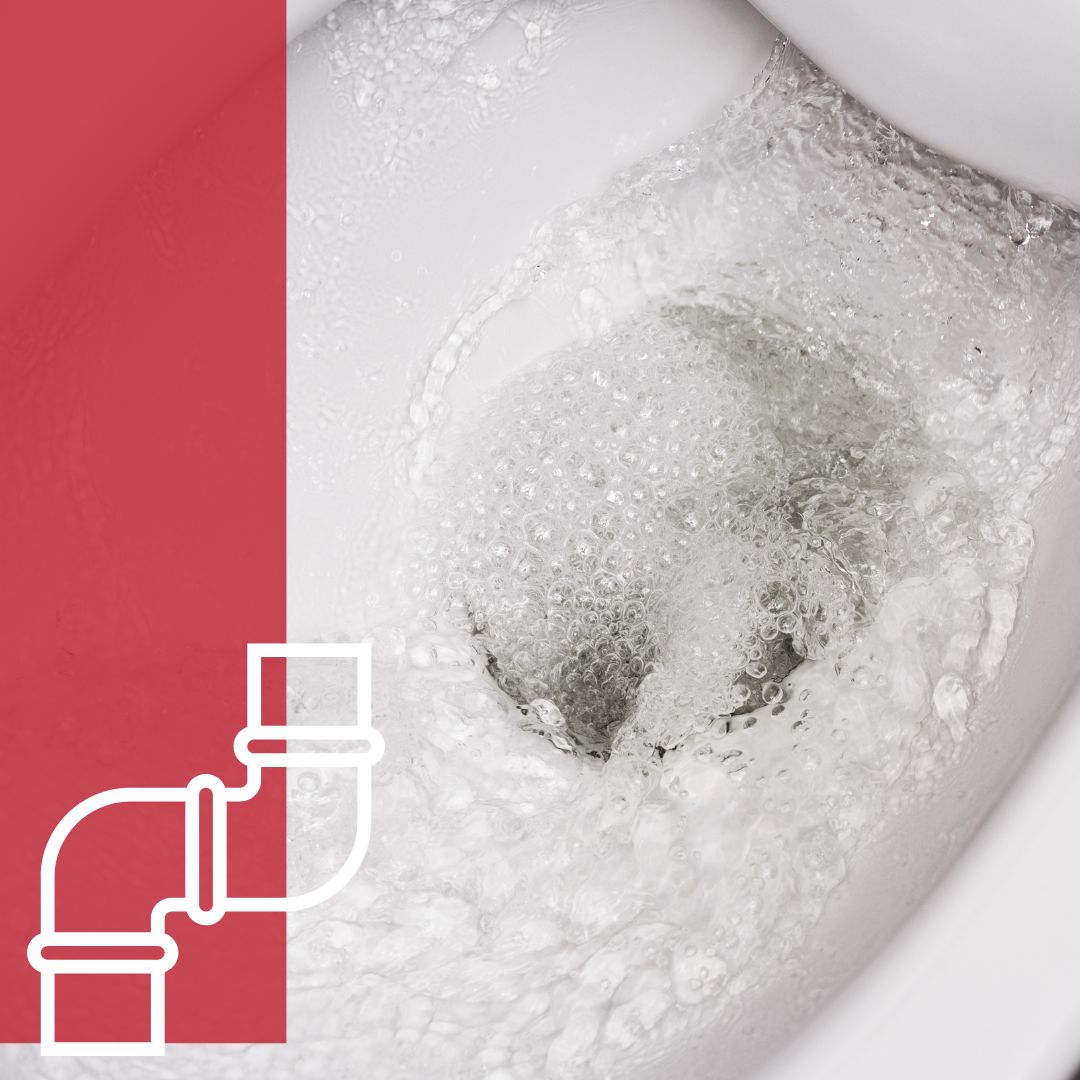 toilet flushing after a sewer line repair
